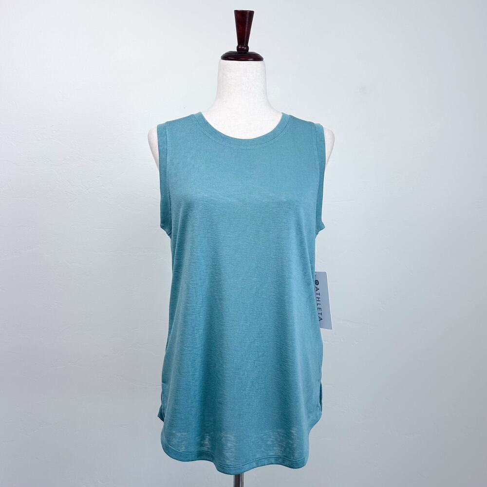 Athelta MEDIUM Sporty Tencel Modal Blend Breezy Crewneck Sleeveless Tank Top NWT
